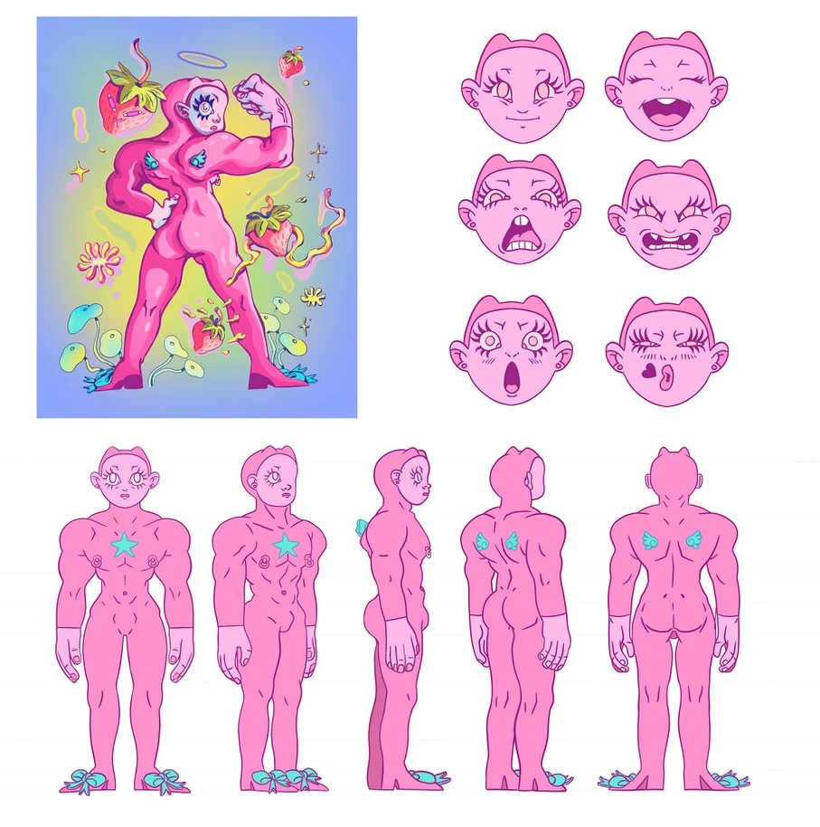 Personnage · Turnaround : face, profil, dos