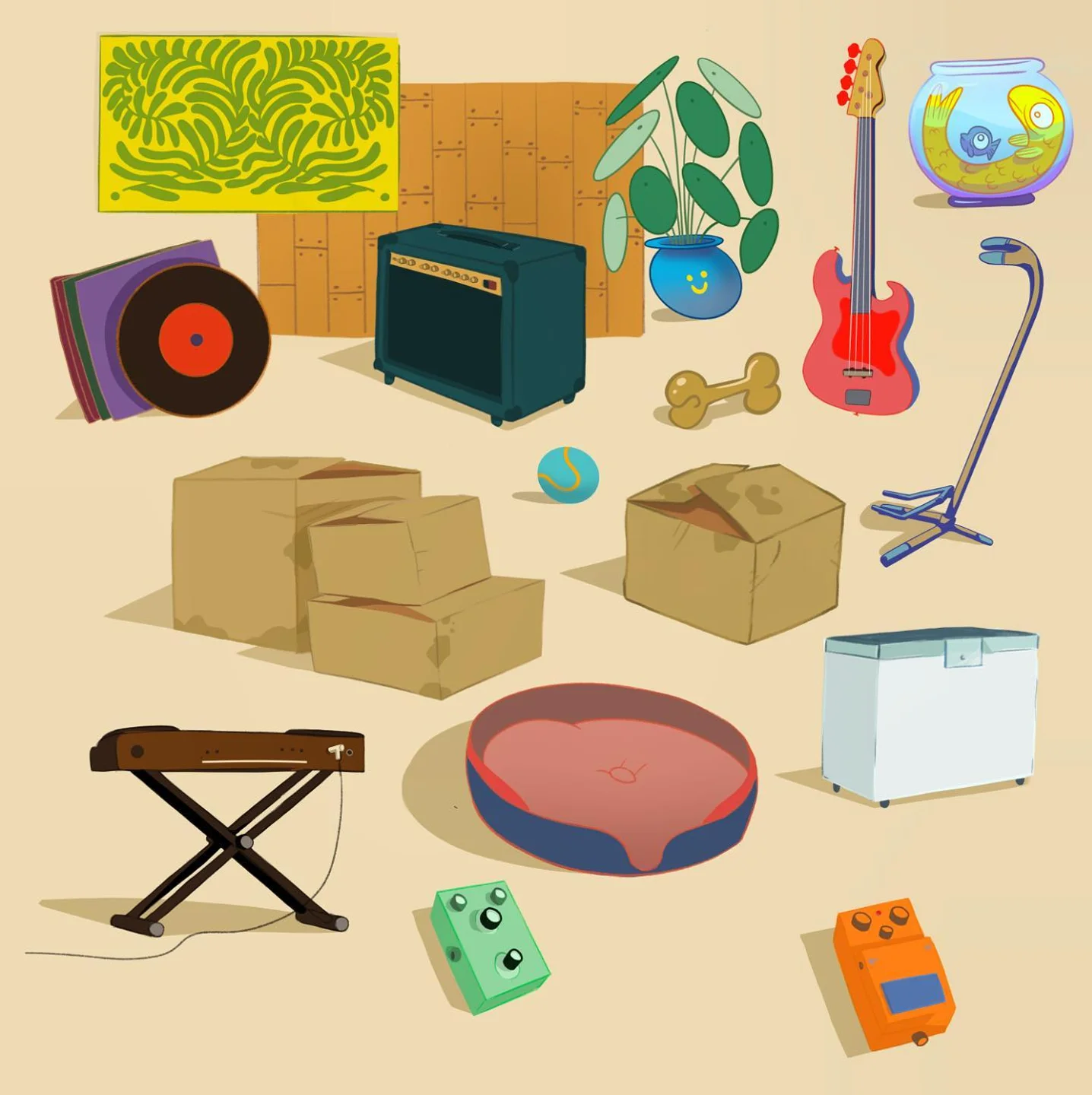 Studio de musique · Props & décor