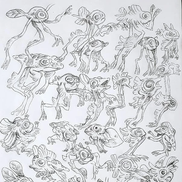 Créatures · Recherches · carnet