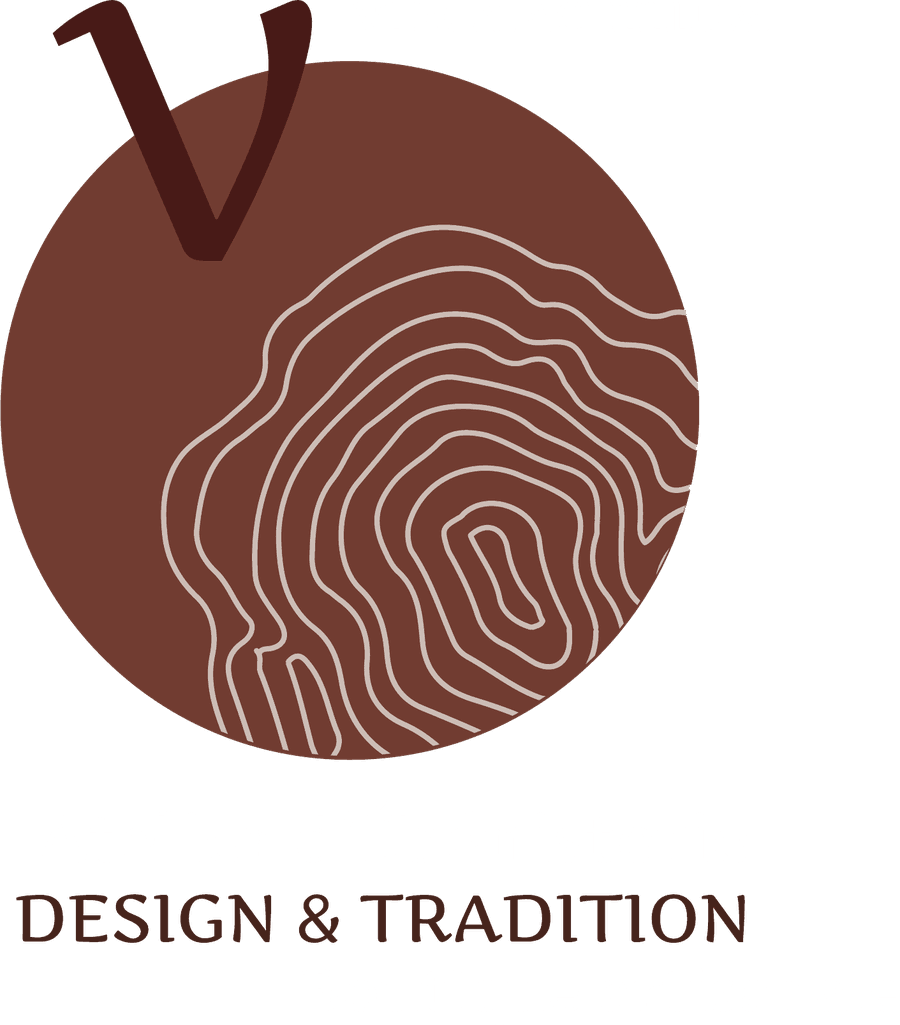 Version grand disque brun avec le V qui dépasse en haut